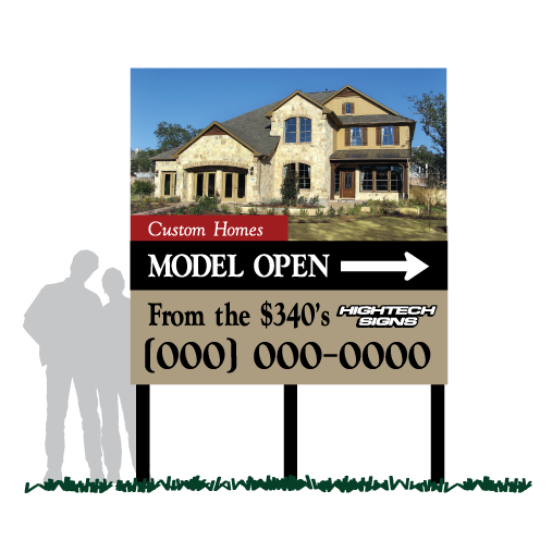 model home community sign in austin tx hightech signs