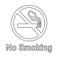 No Smoking Decal Sign