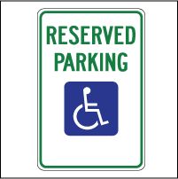 Reserved Parking Signs