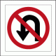 No U-Turn Signs