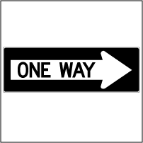 One Way Traffic Signs