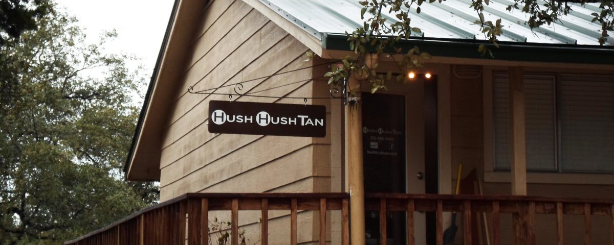 Hush Tan Exterior Flag Sign by Hightech