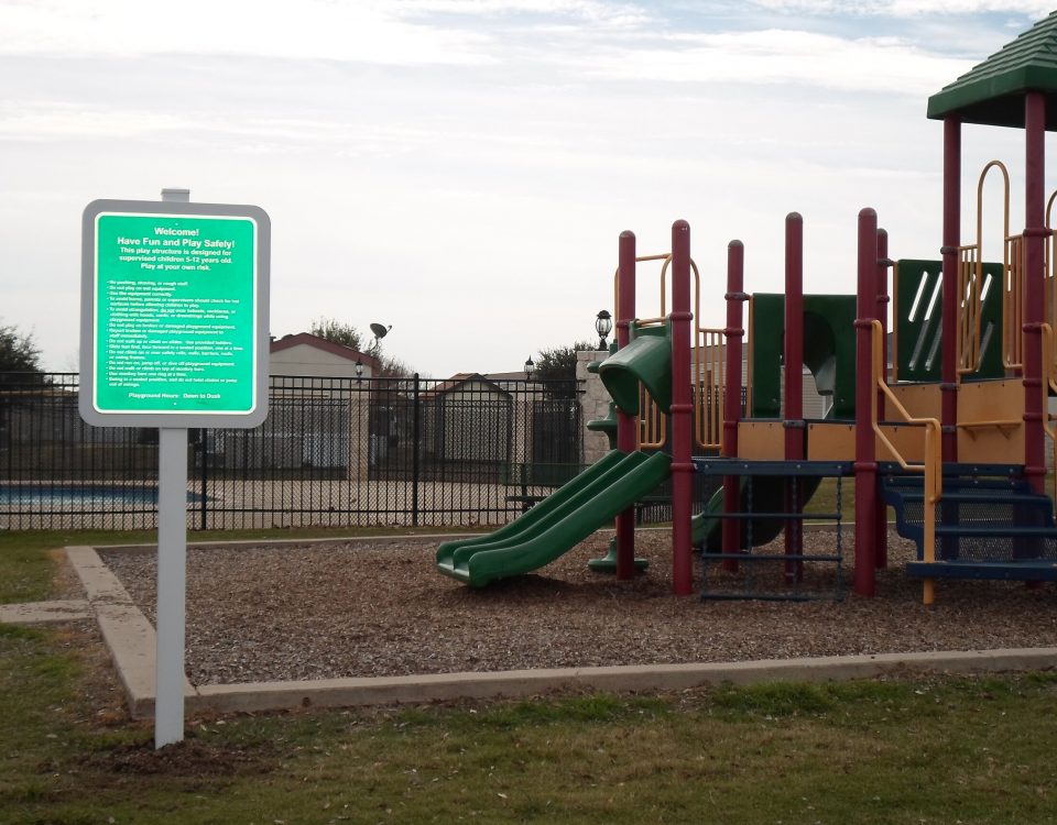 Reflective Playground Rules Sign by Hightech Signs