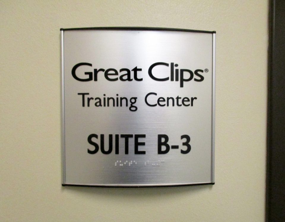 Great Clips Arched Suite Plaque by Hightech Signs