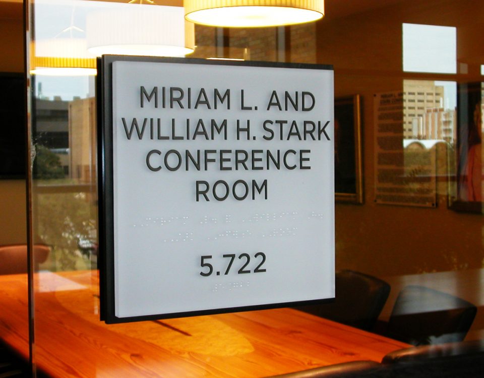 Stark Center ADA Sign