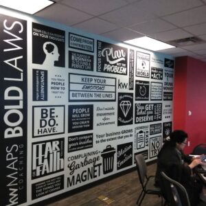 7. Digital Print Wall Graphics Office