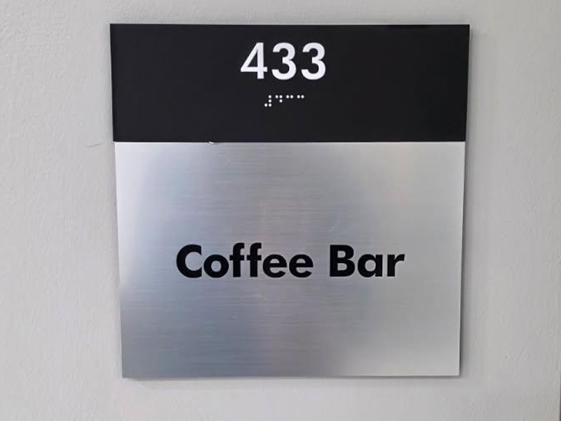Aluminum ADA sign Aluminum ADA sign
