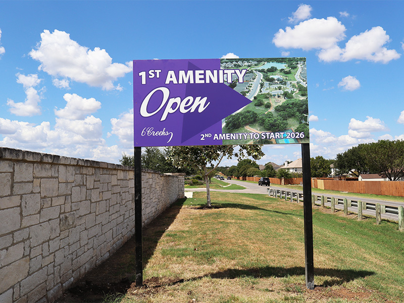 community amenity sign