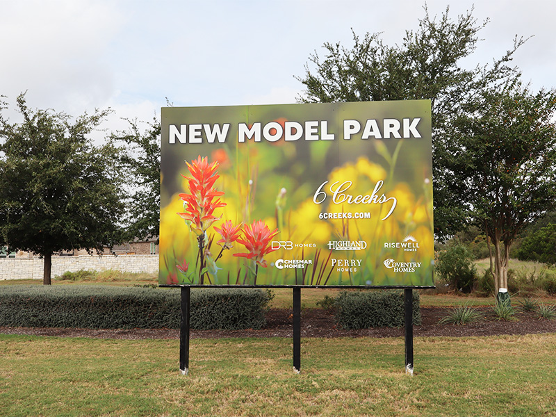 large panel sign large panel sign